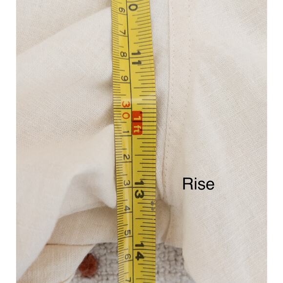 Lakhay's Collection Hemp Cotton Blend Pull On Cargo Shorts Neutral Size Large - Picture 7 of 12